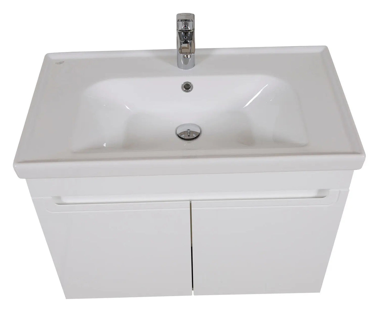Mobilier de baie suspendat Omega, Alb