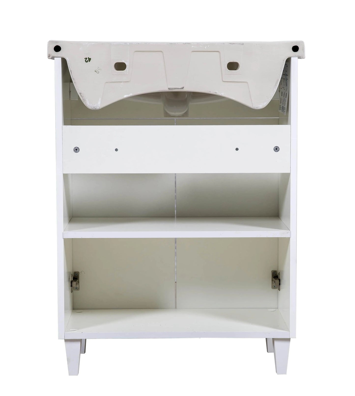 Mobilier de baie pe pardoseală Woodmix, Alb