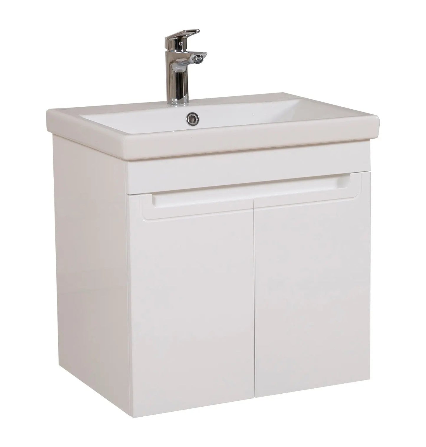 Mobilier de baie suspendat Omega, Alb