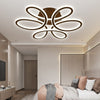 Lustra LED Circular Flower cu telecomanda, 230W, dimabila, maro, cu trei tipuri de lumina S2104/500 CF