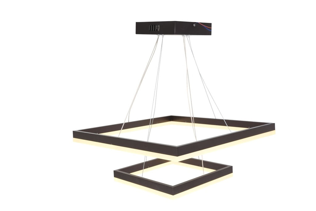 Lustra Led Suspendata 112W 7840Lm, Coffe cu trei tipuri de Lumina 5248/500+300 CF