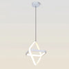 Pendul led patrat dublu 26W 1820Lm, alb cu trei tipuri de lumina 6293 WT