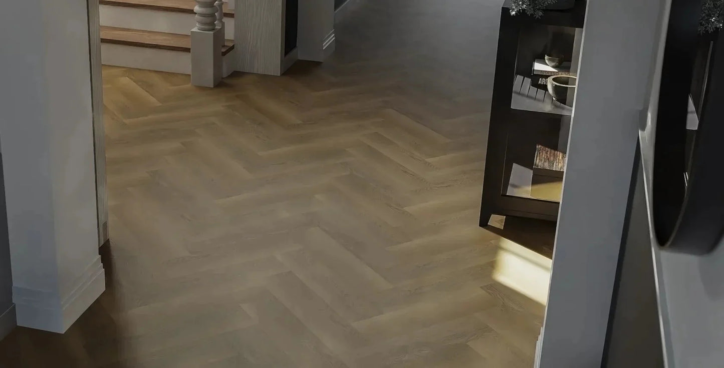 Parchet Herringbone SPC REAFCL004 PL - Bro, Lion Collection, Republic Floor