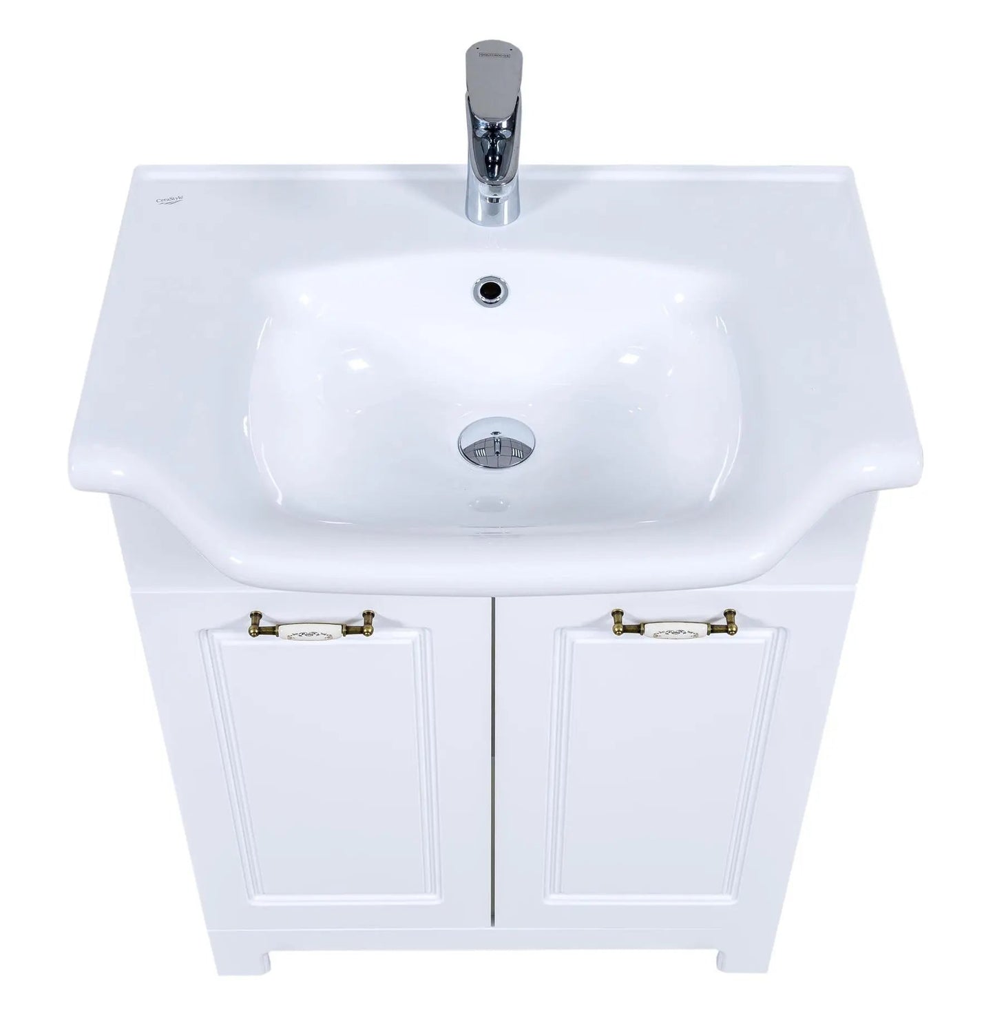 Mobilier de baie pe pardoseală Classic Alb