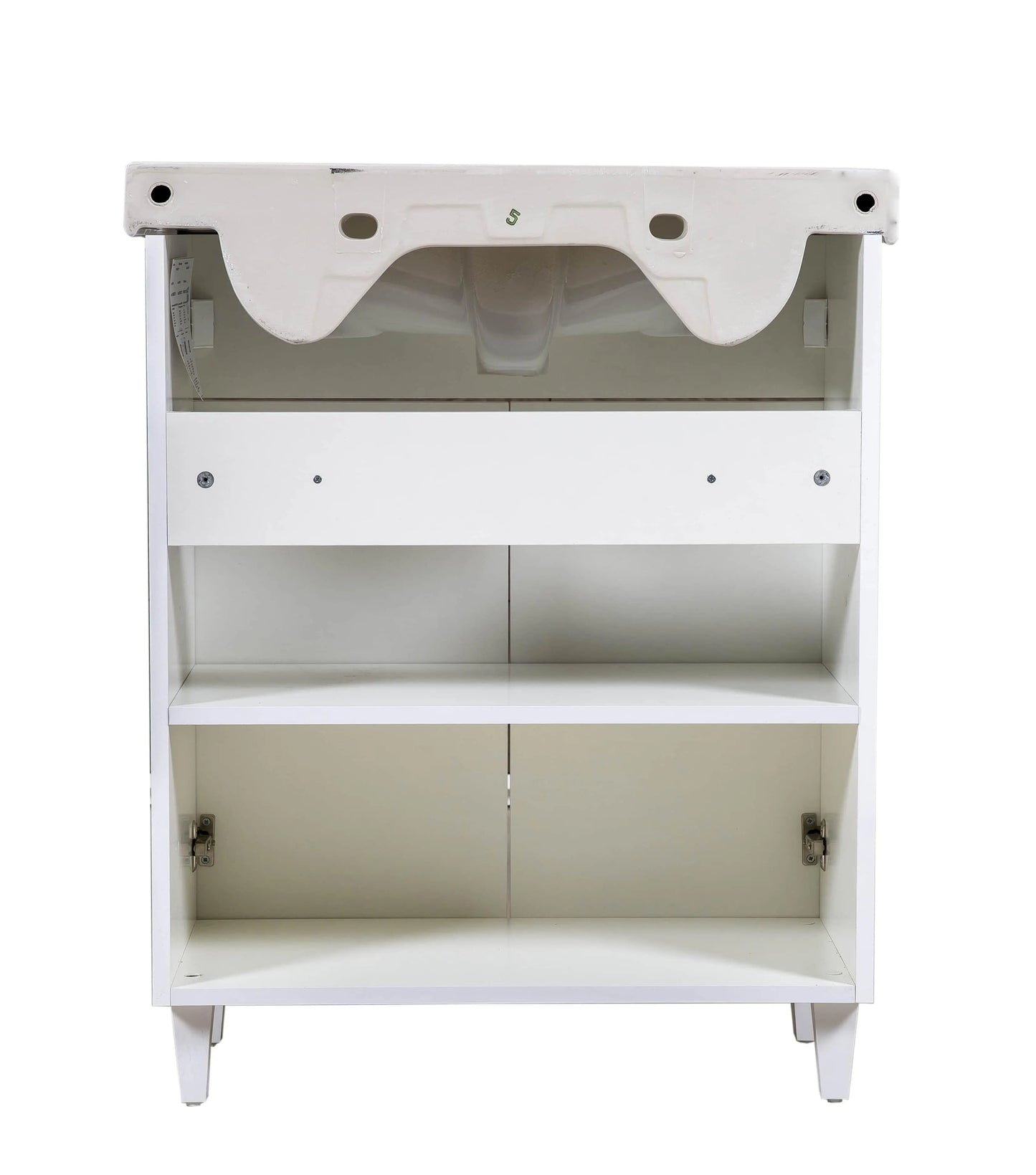 Mobilier de baie pe pardoseală Woodmix, Alb