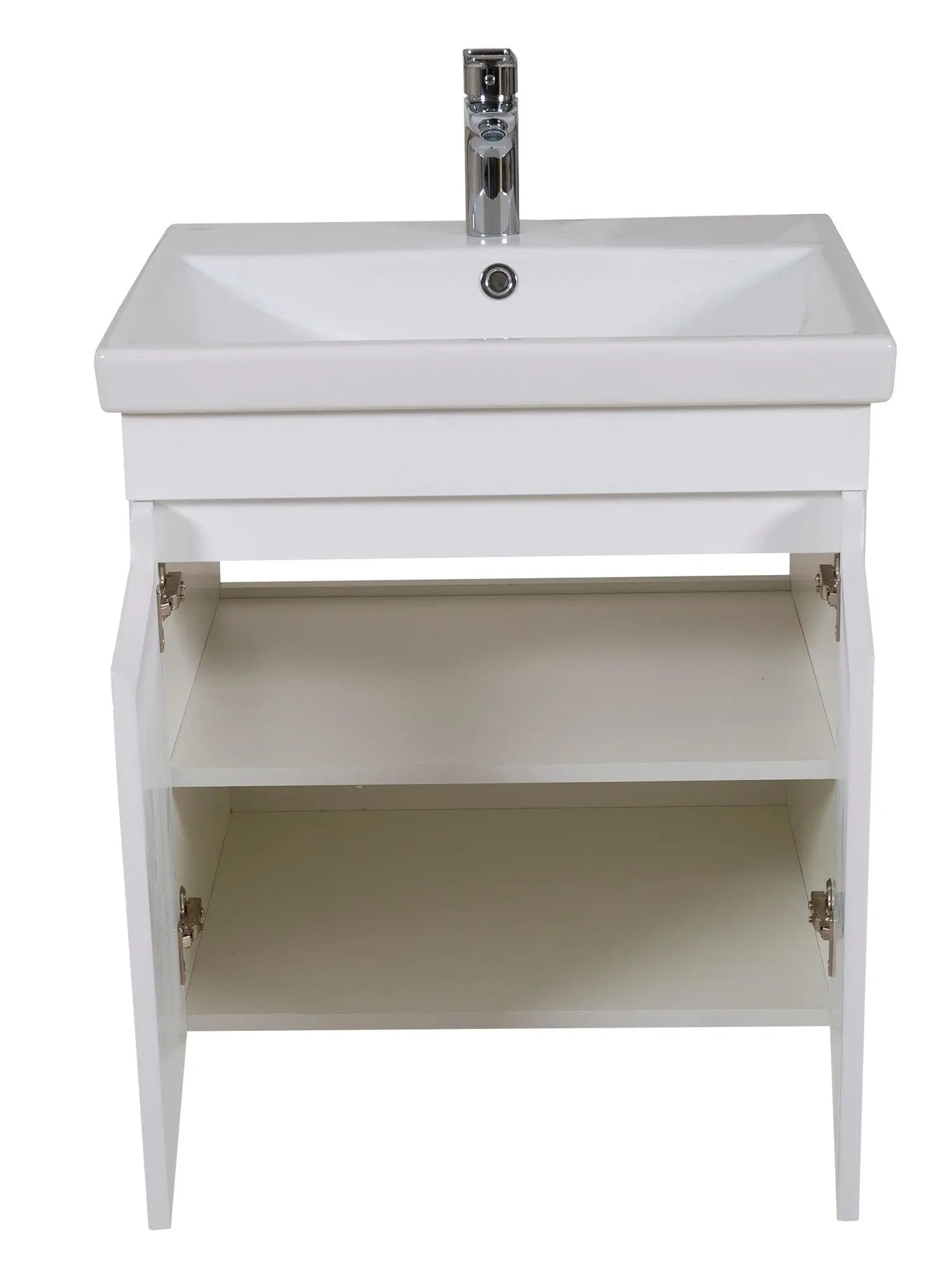 Mobilier de baie suspendat Omega, Alb