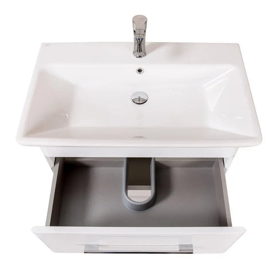 Mobilier de baie pe pardoseală Paola, Alb
