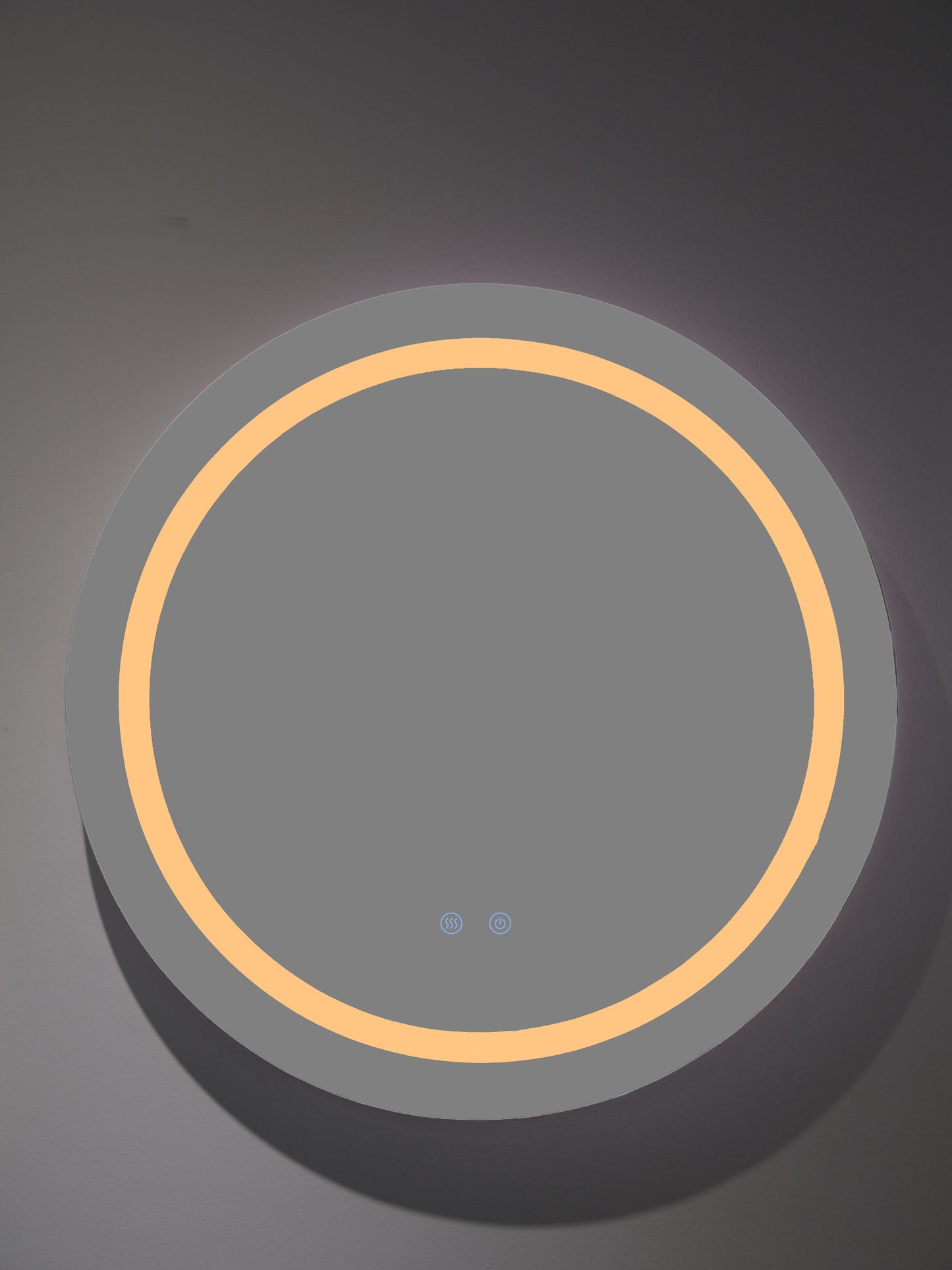 Oglindă baie LED rotundă H-2011 cu 3 nuanțe de lumină, funcție anti-aburire și touch control