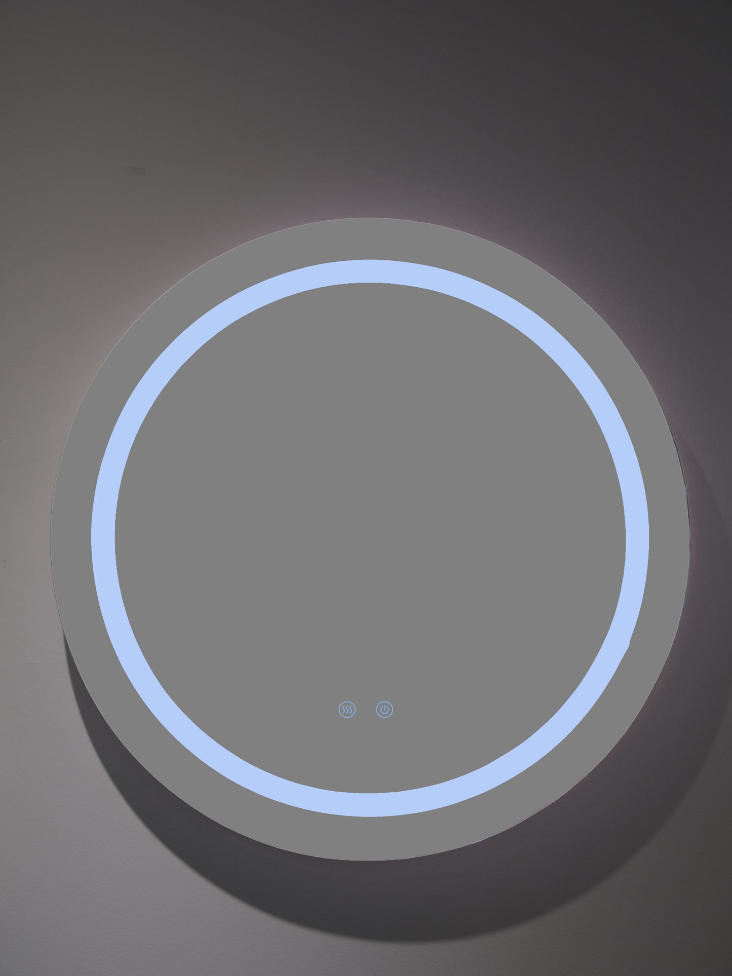 Oglindă baie LED rotundă H-2011 cu 3 nuanțe de lumină, funcție anti-aburire și touch control