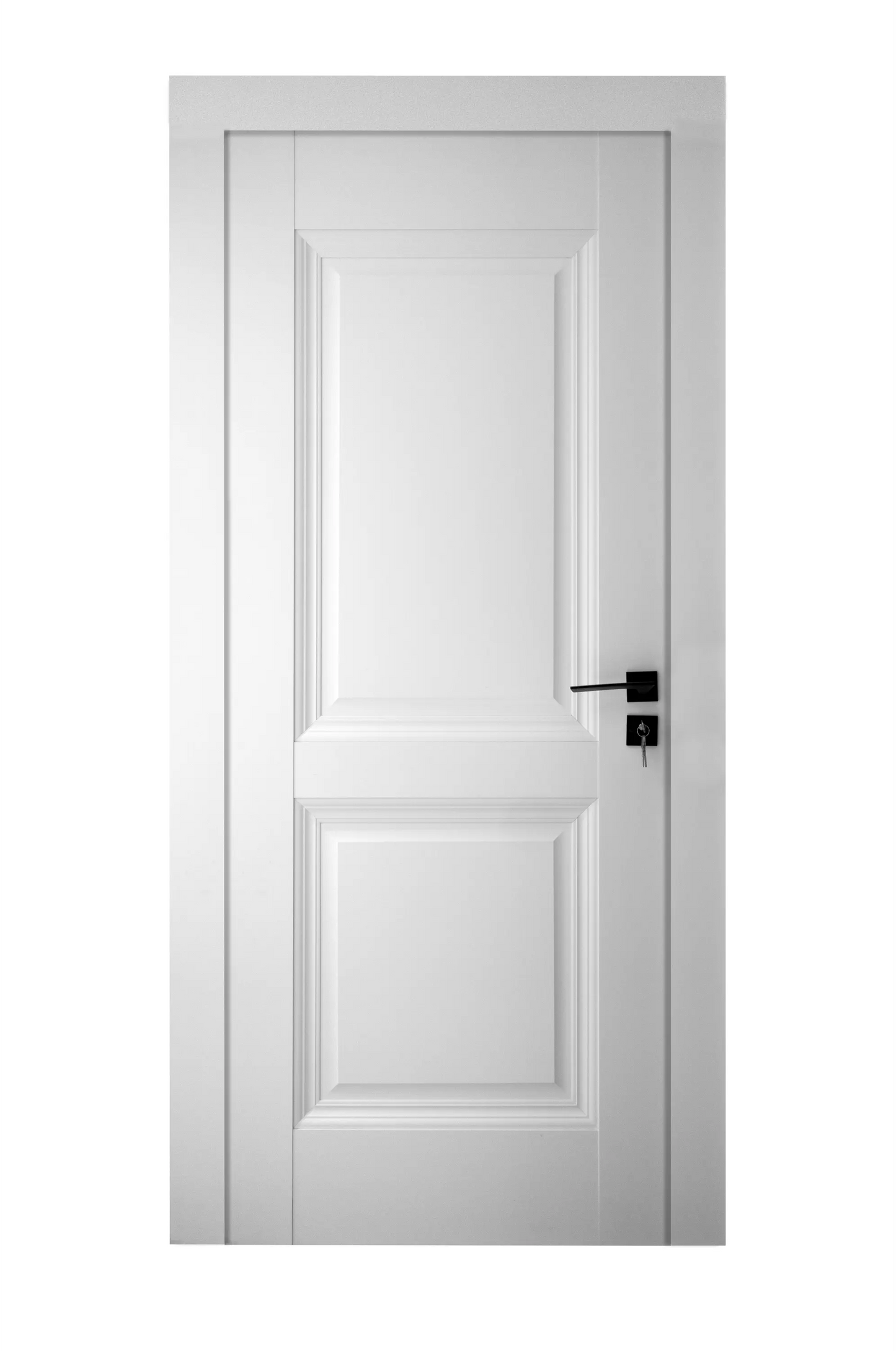 Ușă de interior albă JYA-067 cu toc reglabil – modernă, ușor de montat