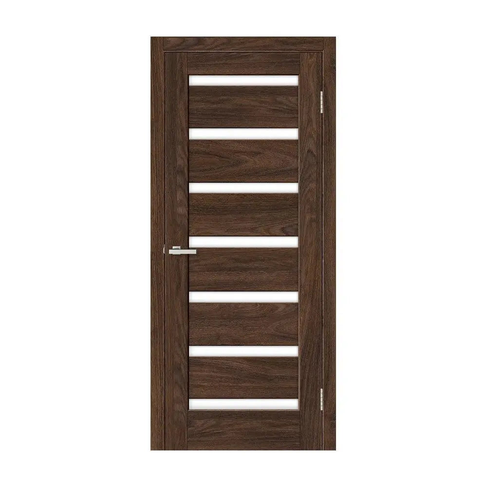 Ușă interior Rino 07 Takoma Oak – cu sticlă mată verticală și toc reglabil