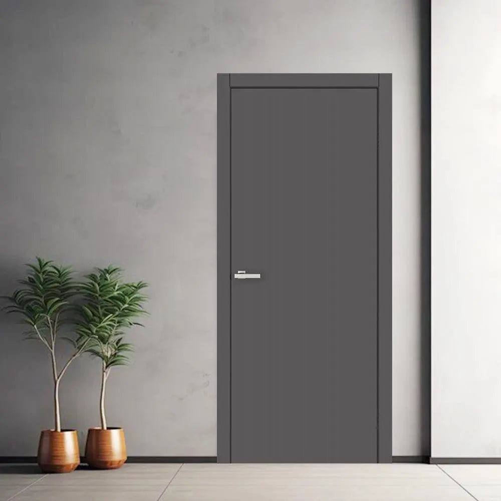 Ușă interior Blank Graphite – complet echipată, cu toc reglabil