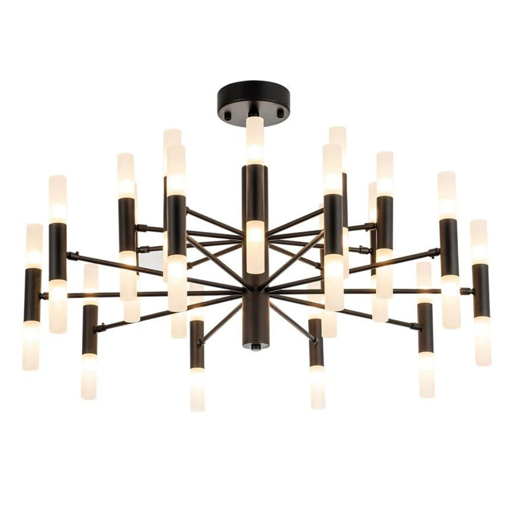Lustra LED Creative Black, bec G4, stil minimalist, negru G3870/40 BK