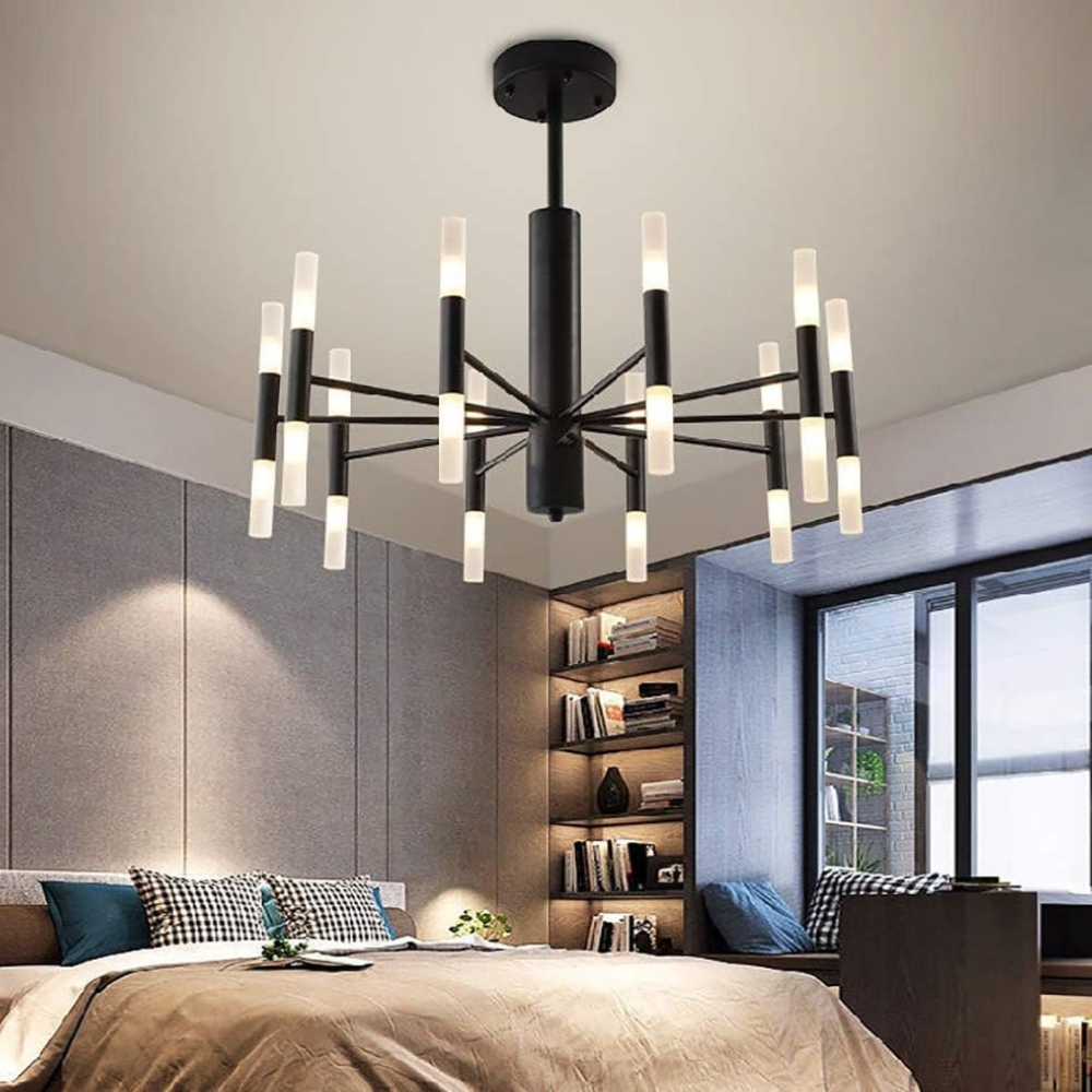 Lustra LED Creative Modern, bec G4, stil minimalist, negru G3870/20 BK