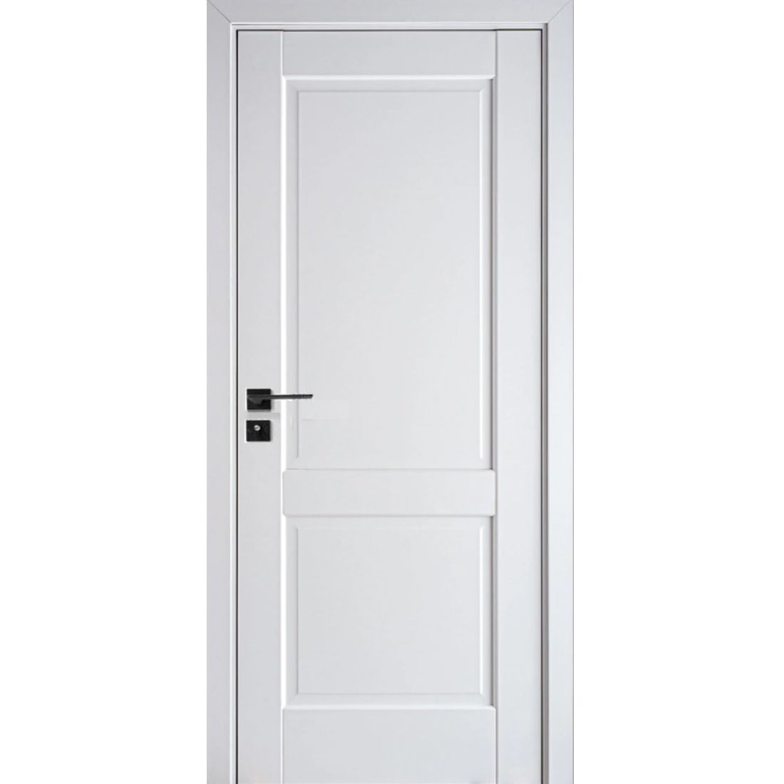 Ușă de interior albă JYA-001 cu toc reglabil – stil clasic modern, complet echipată, livrare rapidă