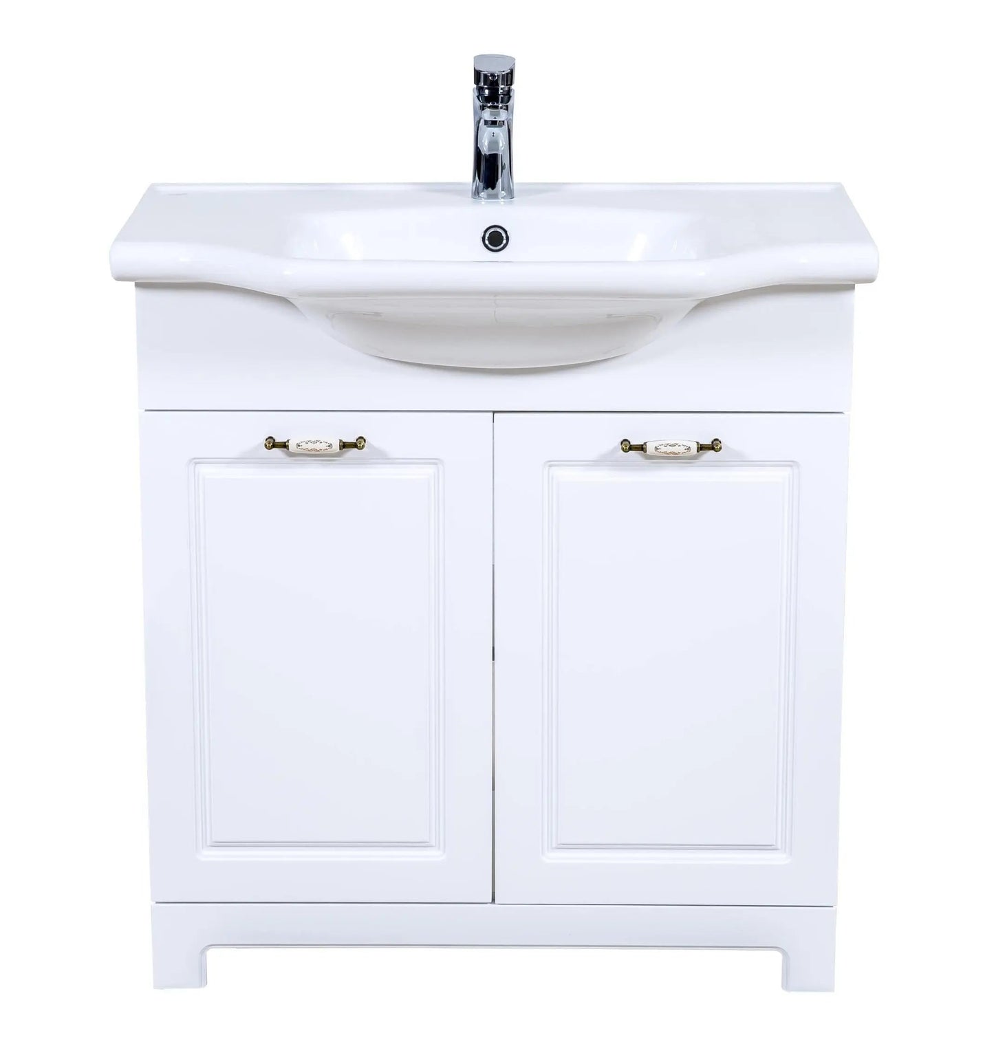 Mobilier de baie pe pardoseală Classic Alb