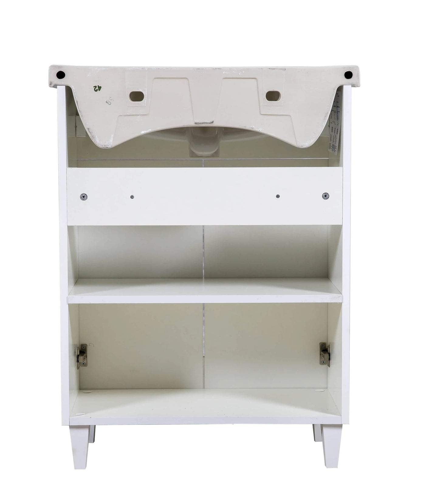 Mobilier de baie pe pardoseală Woodmix, Alb