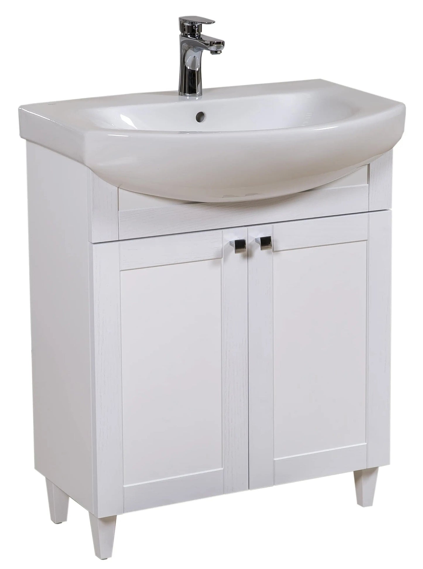 Mobilier de baie pe pardoseală Woodmix, Alb