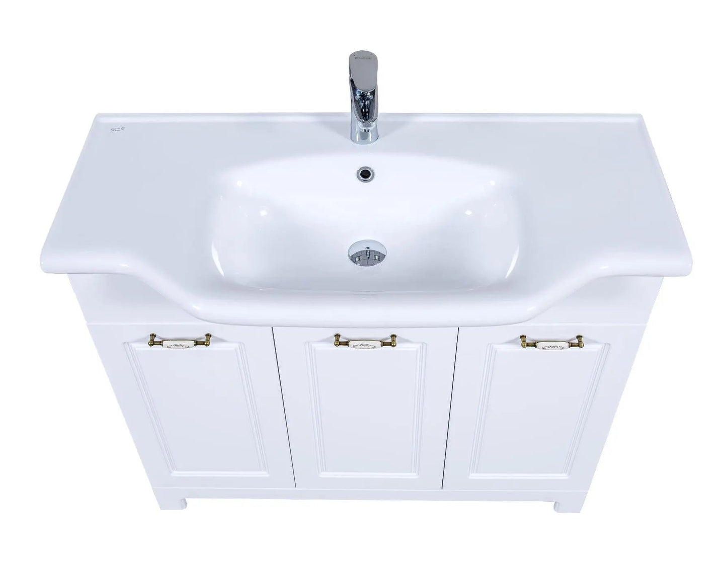 Mobilier de baie pe pardoseală Classic Alb