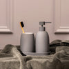 Set 3 piese accesorii de baie gri mat