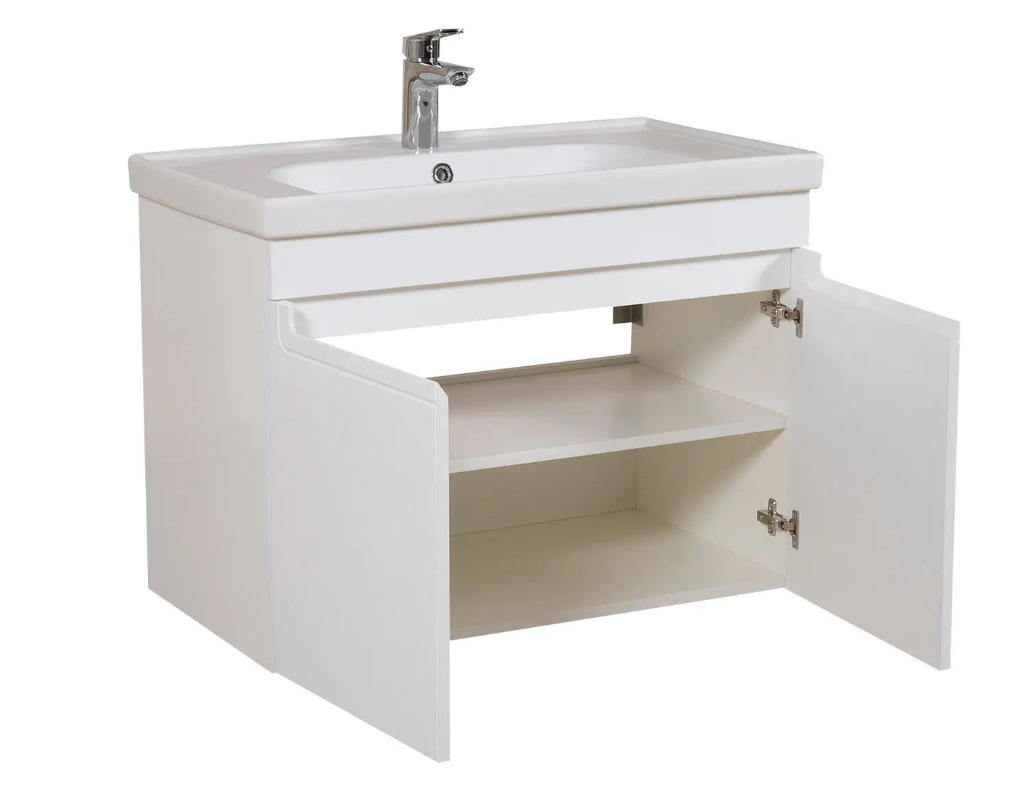 Mobilier de baie suspendat Omega, Alb