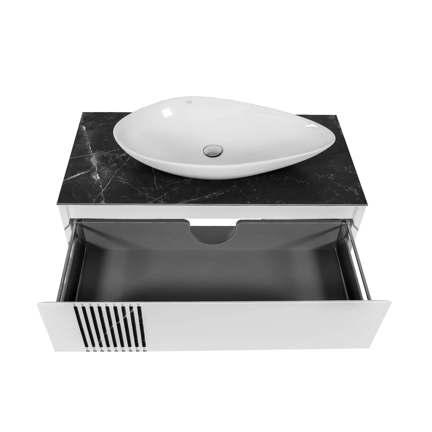 Mobilier de baie suspendat Manhattan , Alb