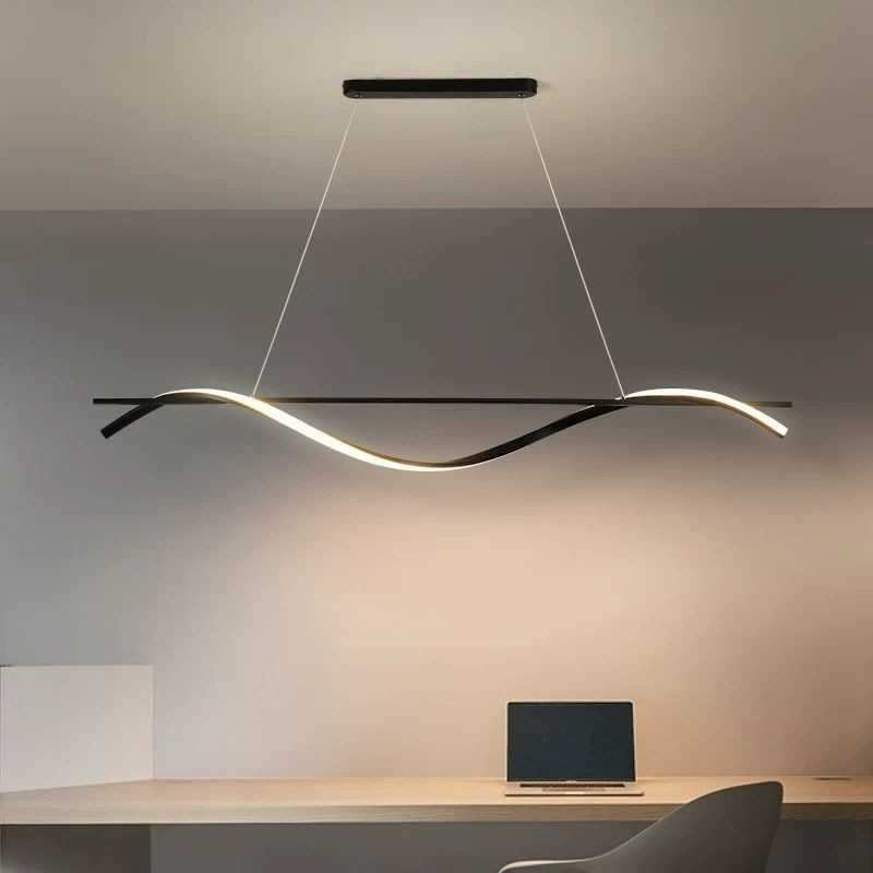 Lustră LED 30W Minimalist cu Telecomandă – Design Modern și Lumină Reglabilă SE-P1088/BK