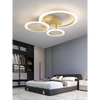 Lustră LED Gold cu 3 Cercuri și Telecomandă WiFi 2.4G - G3862/3 GD