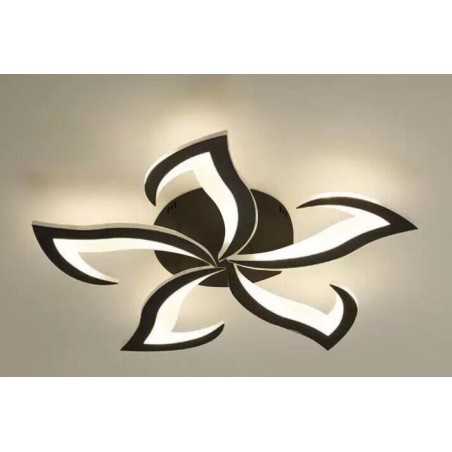 Lustră LED Negru cu Telecomandă WiFi – Eleganță și Tehnologie Inteligentă - G16801/5 BK