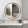 Oglinda LED Rotunda 70cm Rama Neagra Touch si Senzor De Miscare J129