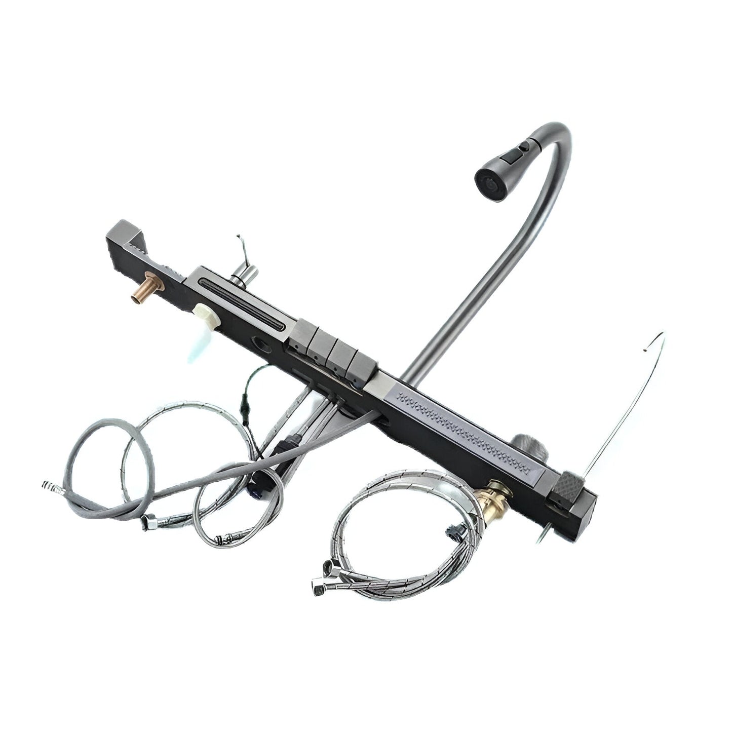 Chiuvetă multifuncțională cu accesorii, HMDF 7546 cu baterie digitală, Gri antracit
