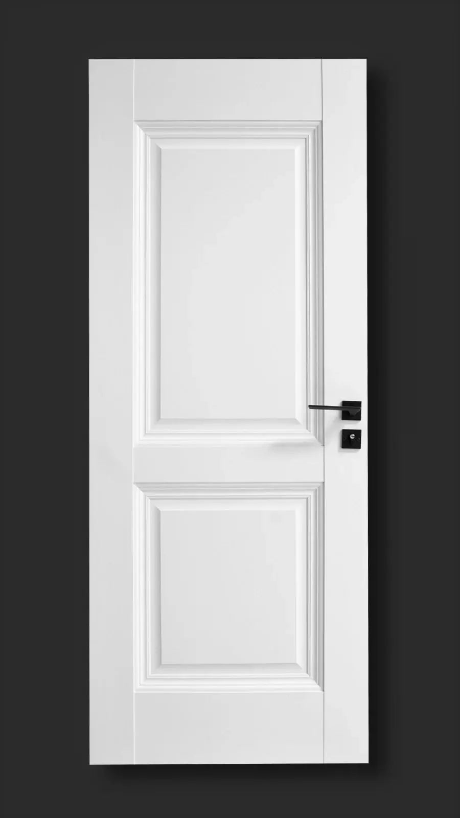Ușă de interior albă JYA-067 cu toc reglabil – modernă, ușor de montat
