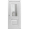 Ușă interior Elegant Lux G albă – design clasic modern, cu toc reglabil, complet echipată