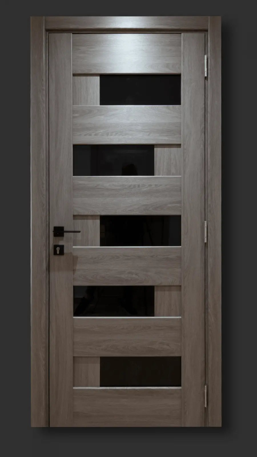 Ușă de interior RINO 16 Eugene Oak cu toc reglabil – aspect de stejar natural, complet echipată, livrare rapidă