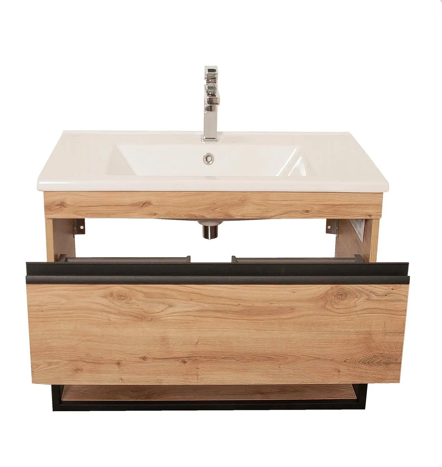 Mobilier de baie suspendat Loft Iron, Seville
