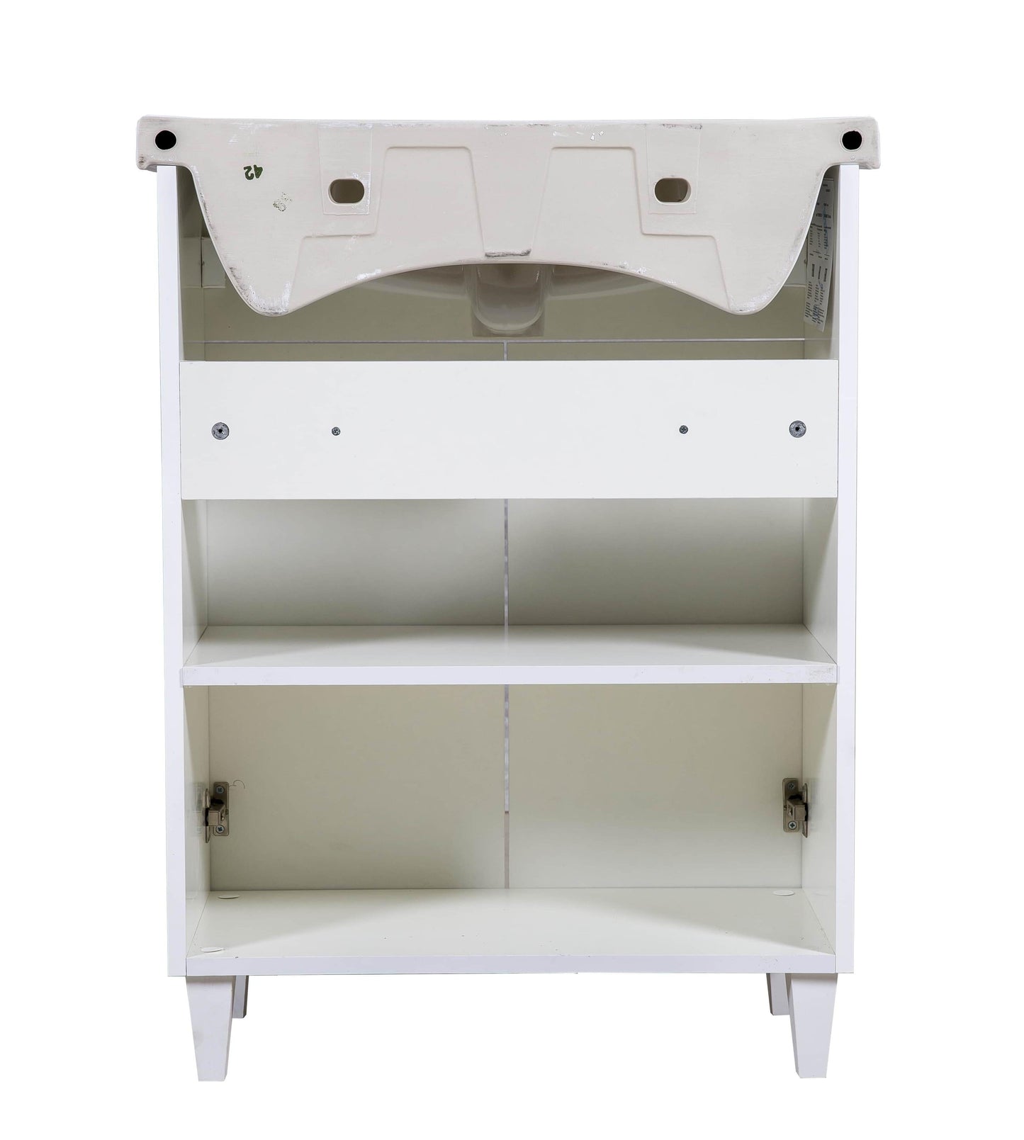 Mobilier de baie pe pardoseală Woodmix, Alb