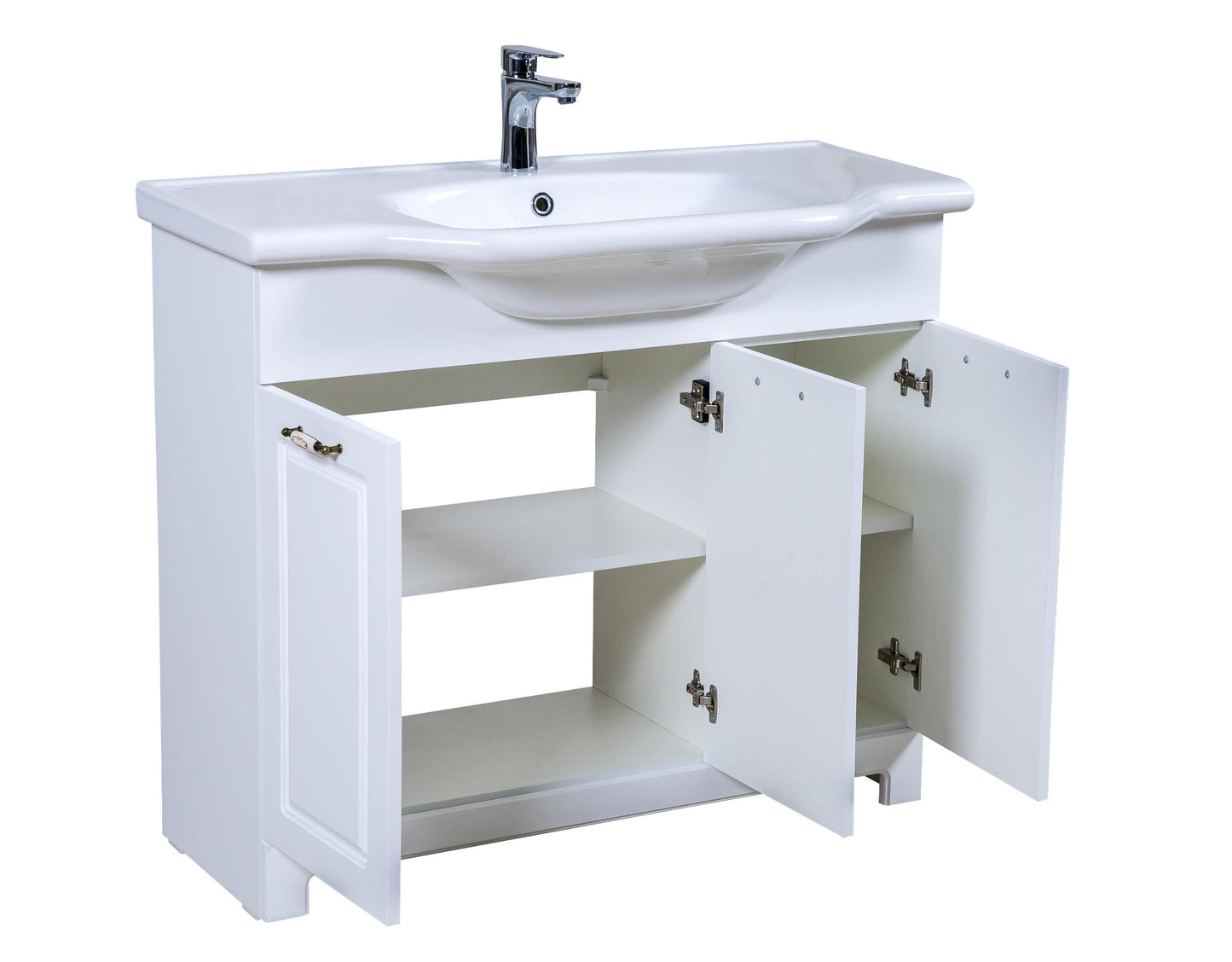 Mobilier de baie pe pardoseală Classic Alb