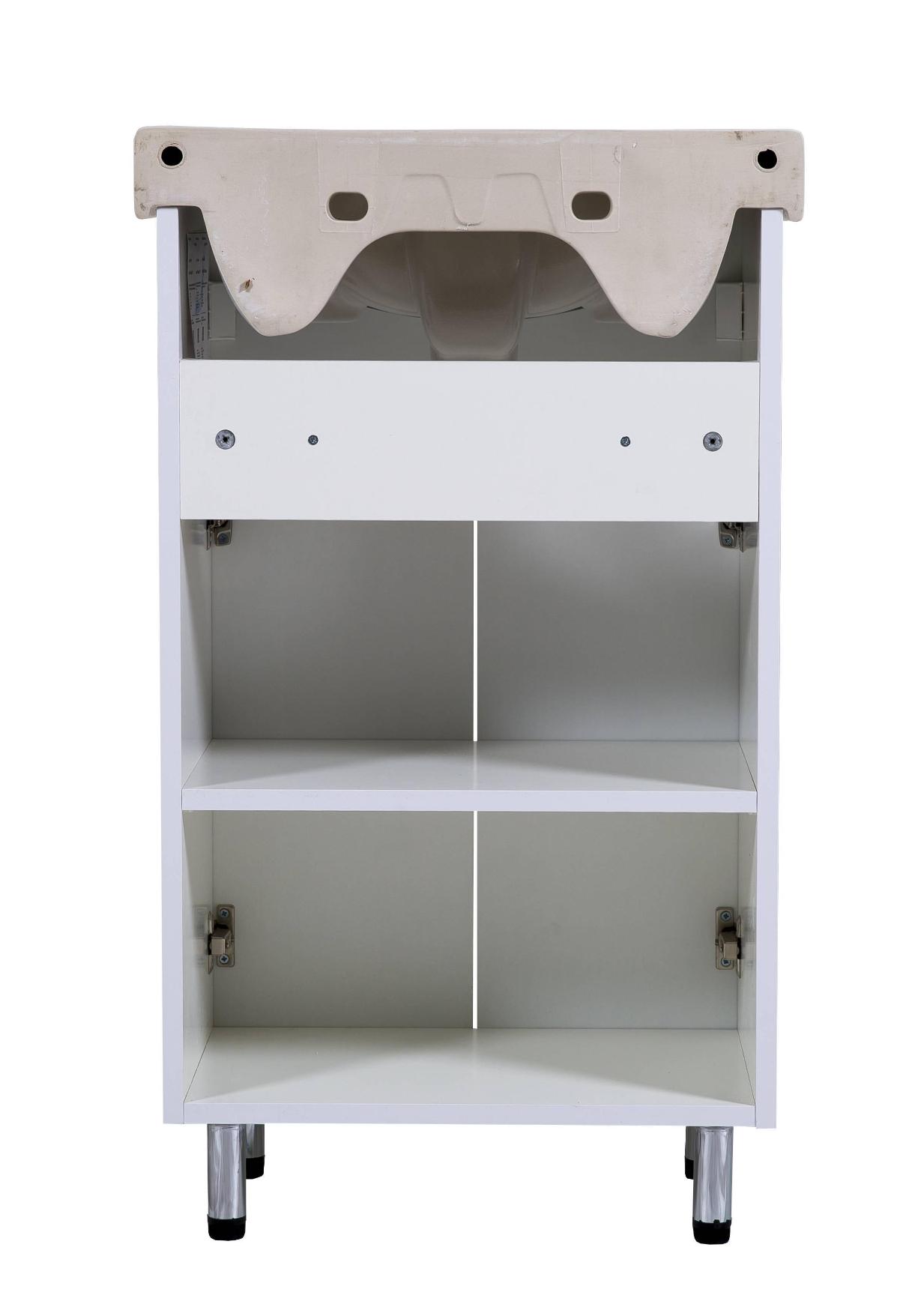 Mobilier de baie pe pardoseală Quadro, Alb