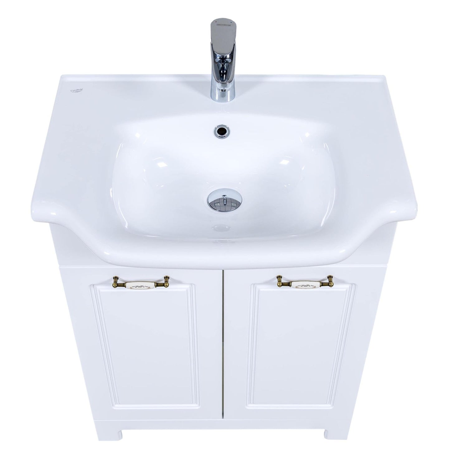 Mobilier de baie pe pardoseală Classic Alb