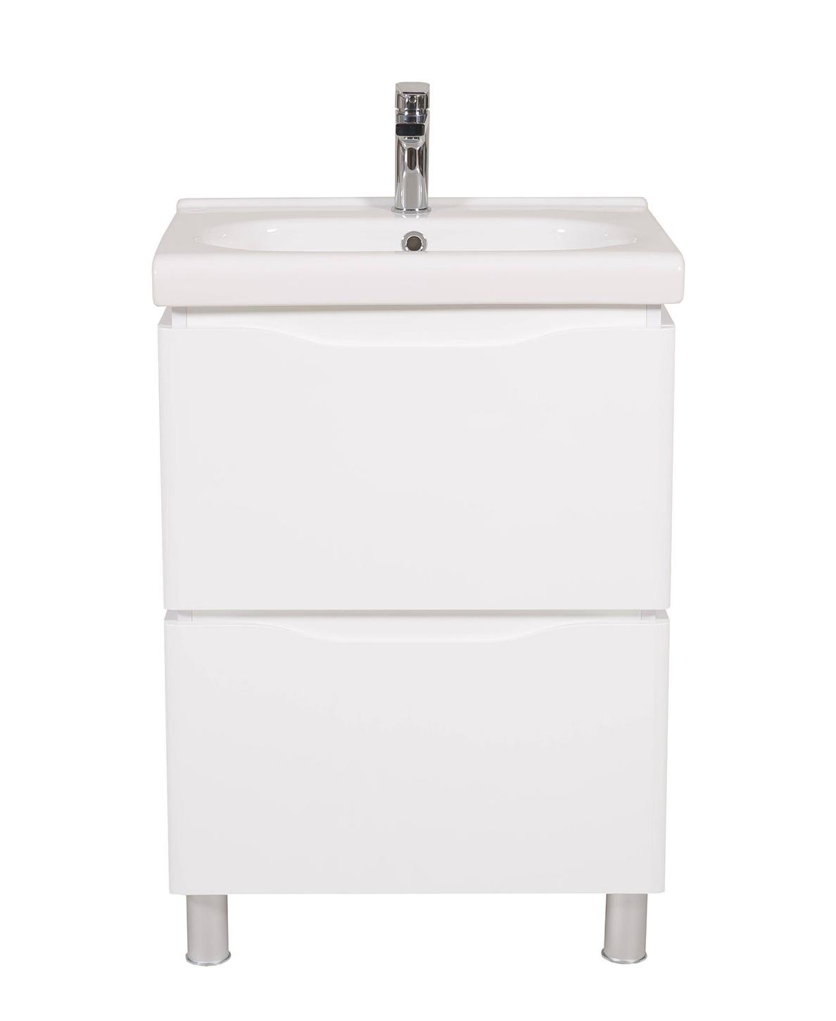 Mobilier de baie pe pardoseală Venice, Alb (City)