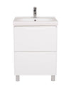 Mobilier de baie pe pardoseală Venice, Alb (City)