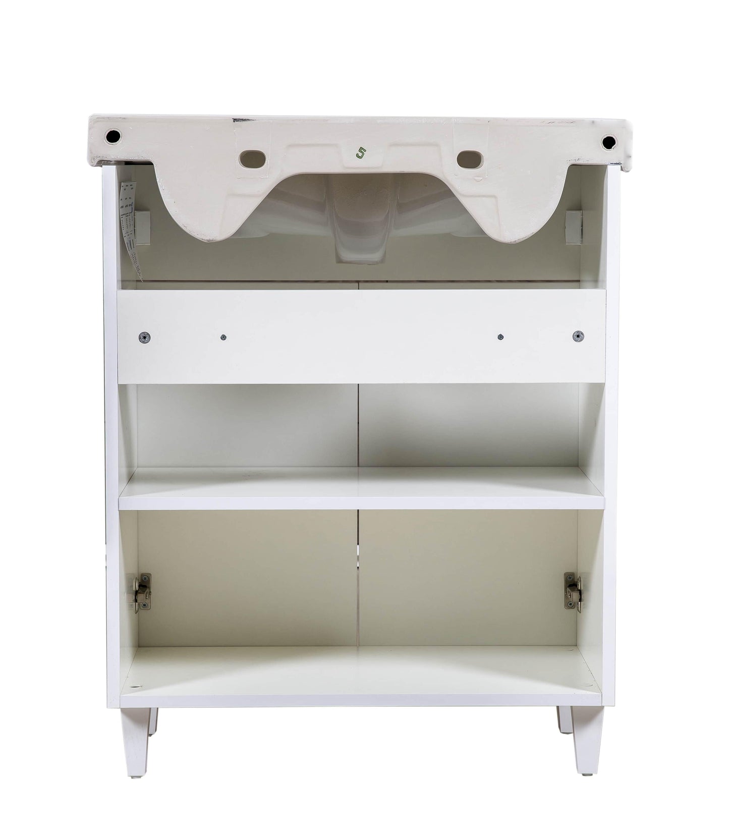 Mobilier de baie pe pardoseală Woodmix, Alb