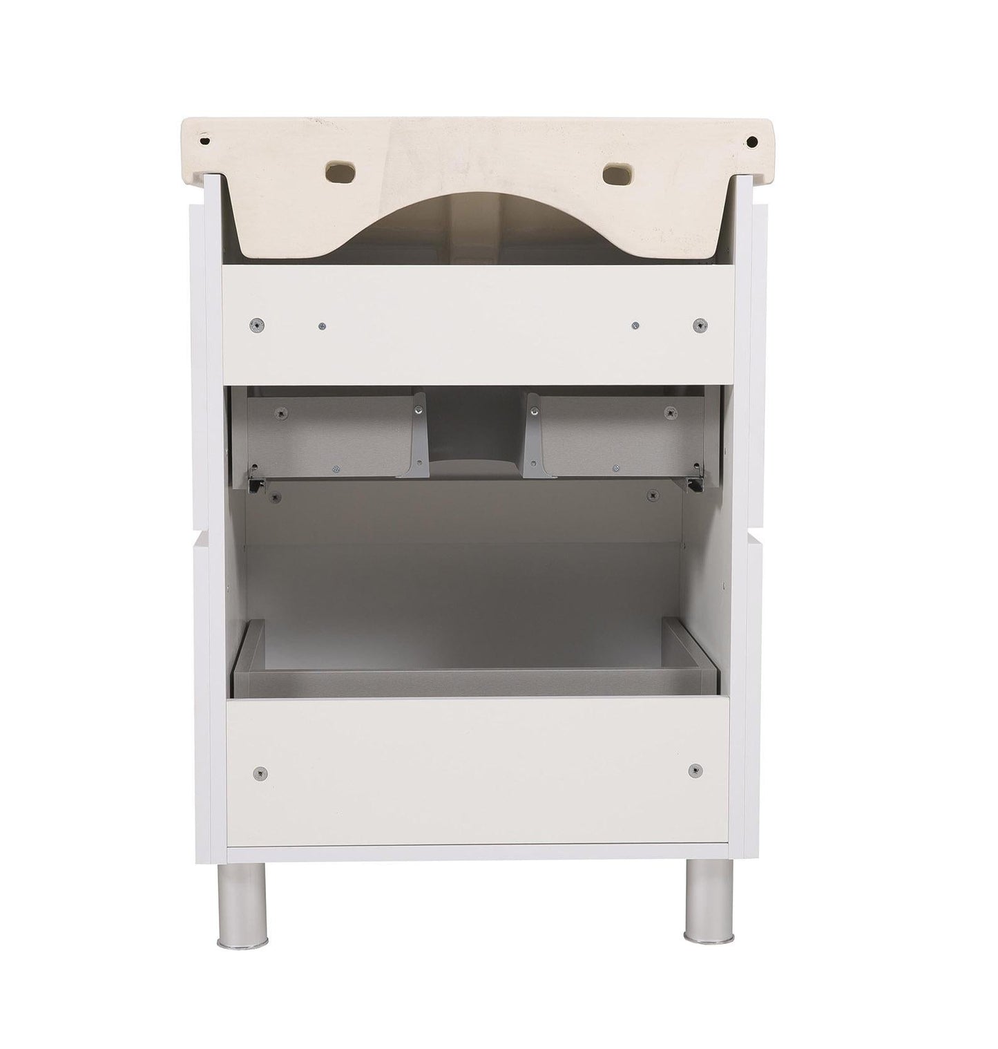 Mobilier de baie pe pardoseală Venice, Alb (City)