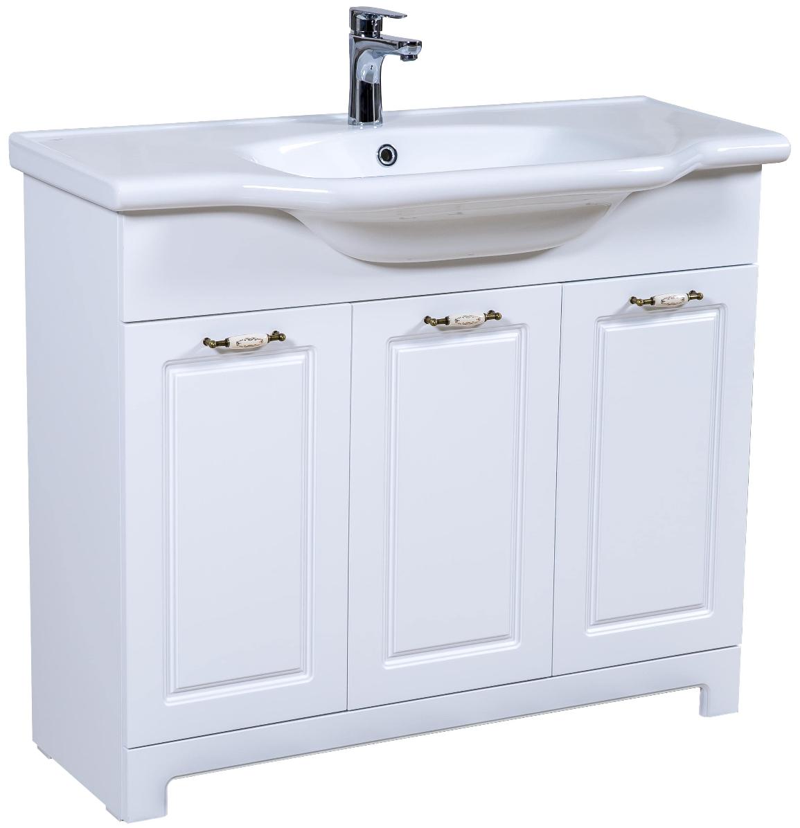 Mobilier de baie pe pardoseală Classic Alb