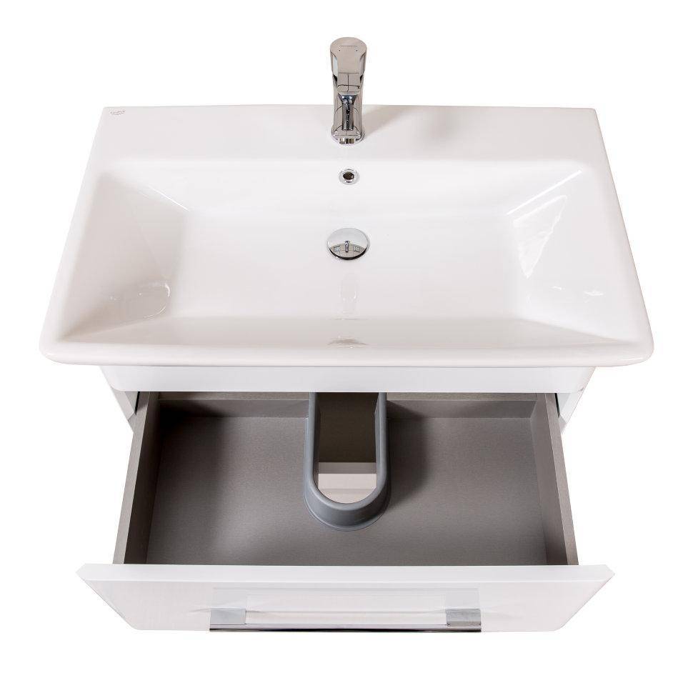 Mobilier de baie pe pardoseală Paola, Alb