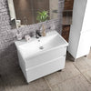 Mobilier de baie pe pardoseala Elite, Alb Mat