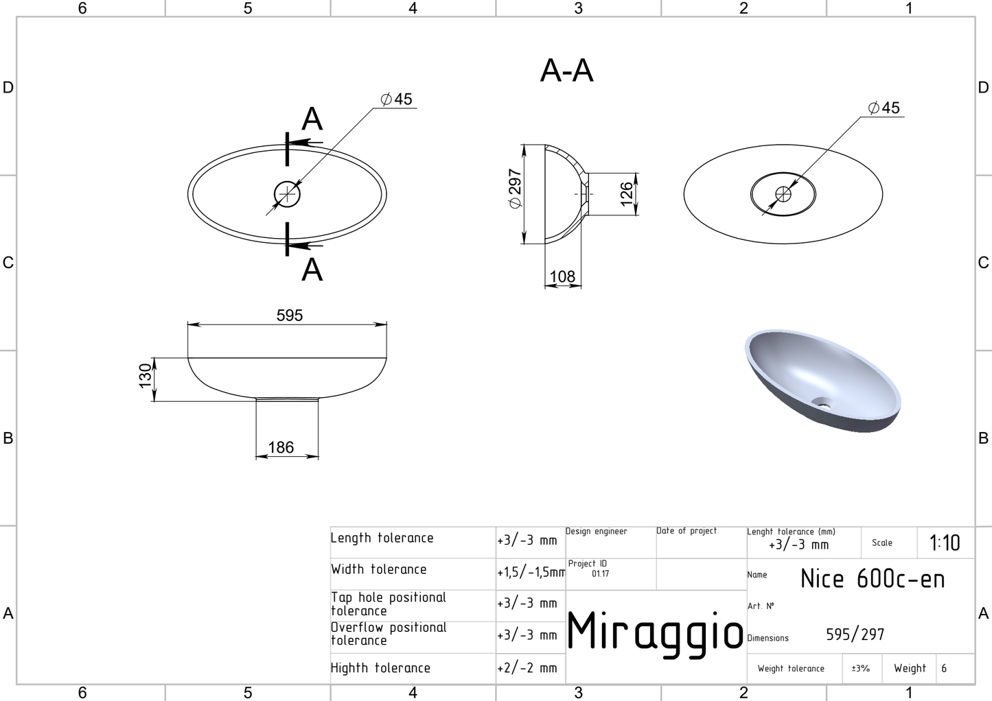 Lavoar pe blat Nice, Miraggio