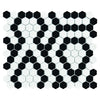 Mozaic Mini Hexagon B&W Lace 26×30