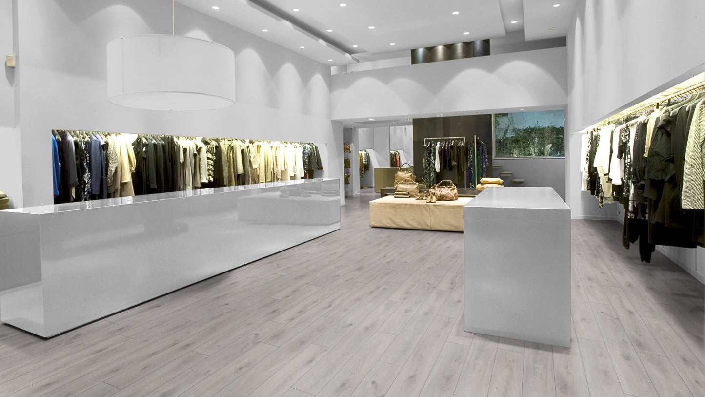 Parchet laminat Stejar Prestige Alb Amazone 3239 10/33, Kronotex
