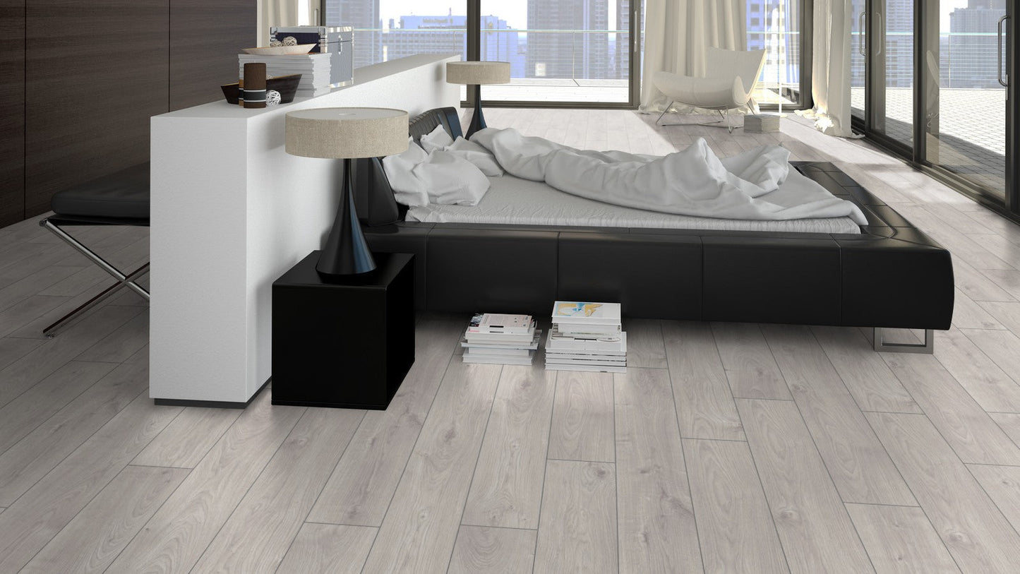 Parchet laminat Stejar Atlas Alb Exquisit D3223 8/32, Kronotex